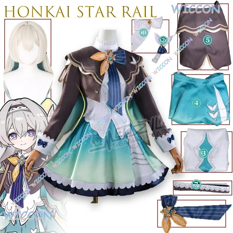 

Cos Honkai Star Rail Firefly Cat Girl Cosplay Costume Set For Women Cute Outfit Japanese Style Kawaii Fashion Party