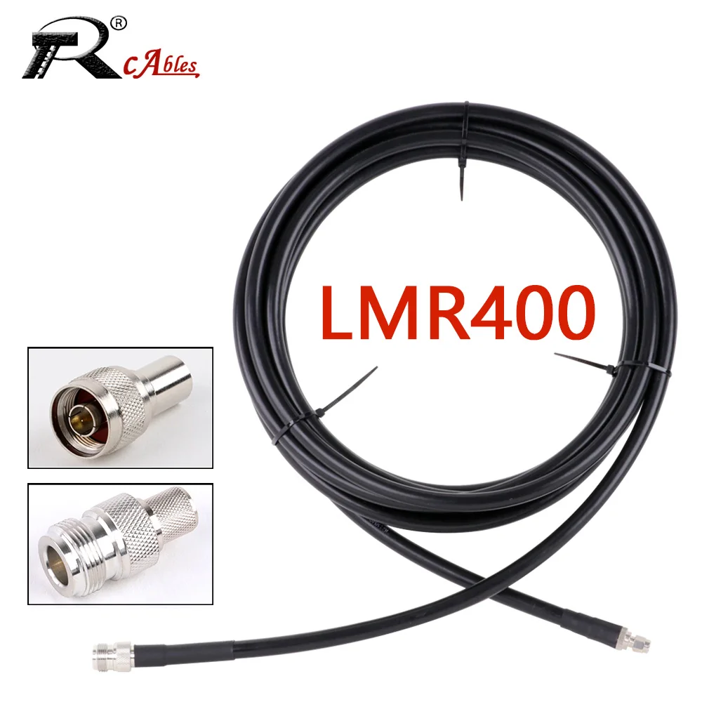 N Type Male to Female LMR400 Jumper Pigtail Radio WIFI Extension Cable for 4G LTE Cellular Amplifier Cell Phone Signal Booster