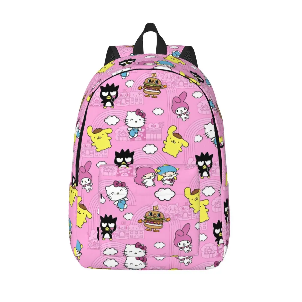 

Рюкзак Hello Kitty Burgers Happy для учащихся начальной школы, милый рюкзак BADTZ-MARU для подростков, рюкзак с карманом