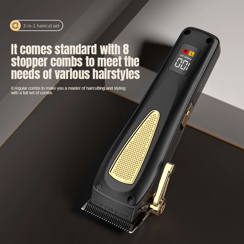 مجموعة Resuxi 949 الجديدة المهنية لقص الشعر وتشذيب الشعر ومجموعة أدوات الحلاقة للرجال