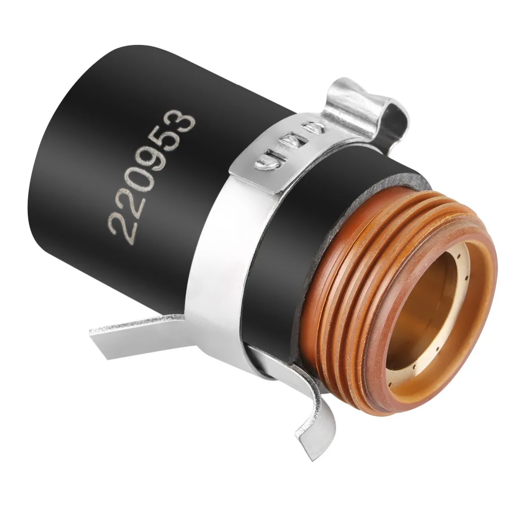 220953 Model Plasma Cutter Swirl Ring Ohmic Contact Cap Copper Plasma Cutter Accessory Black Retaining Cap