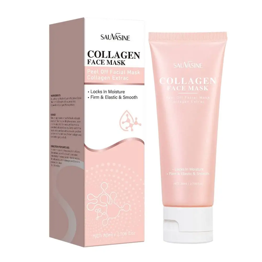 Collagen White Night Mask Deep Nourishing Firming Lifting Hydrating Moisturizing Facial Skin Care Mask 80ml