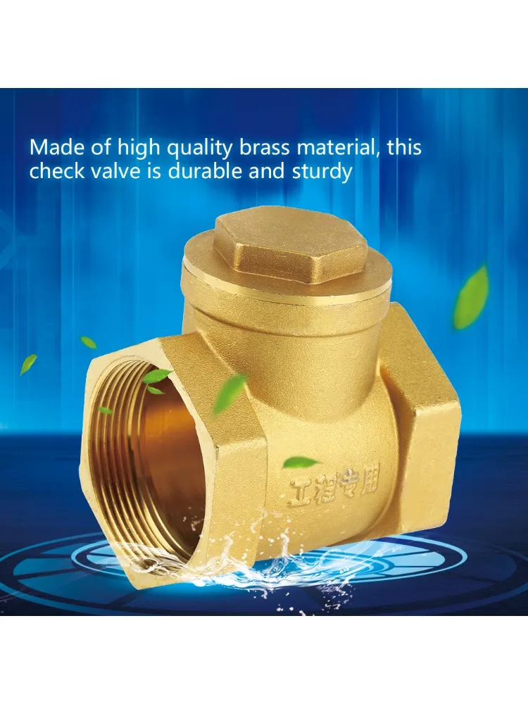 DN32 Female Thread Brass NOn return Swing Check Valve 232PSI Prevent Water Backflow  Check,Valve§NOn,Return,Valve§Swing,Check,