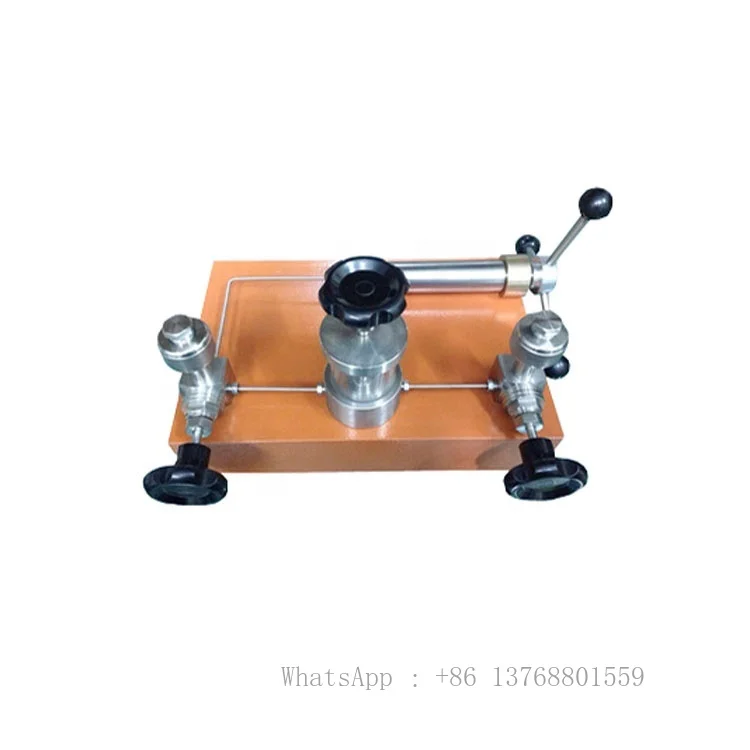 ESM-HS-60 Manual Pressure Pump Tester Pressure Gauge Calibration Table