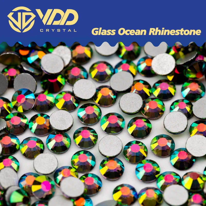 VDD New Color 174 Metal Fancy Green SS4-SS30 Glass Rhinestones Crystal Flatback Strass Stones Nail Art DIY Crafts Decoration