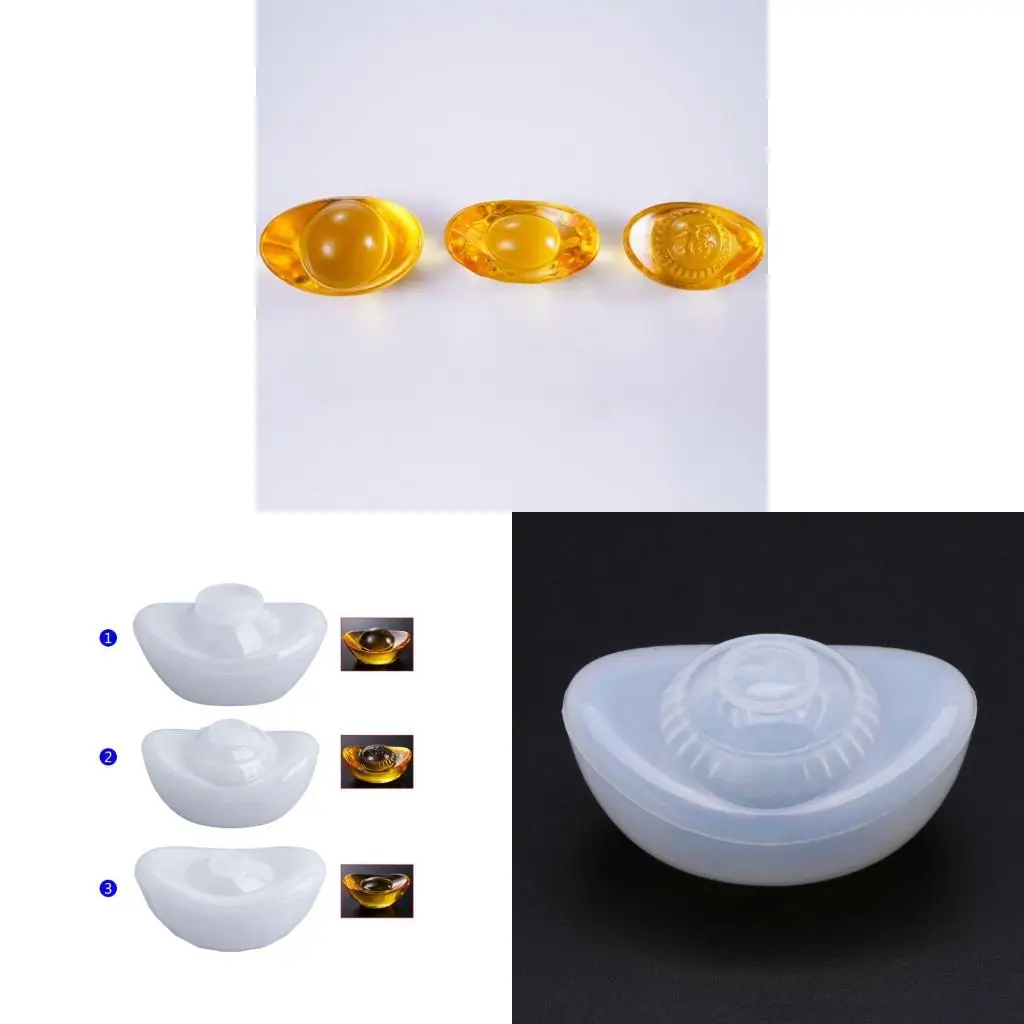 

Lucky китайский слиток смолы формы DIY ювелирных изделий торт декор силиконовые формы