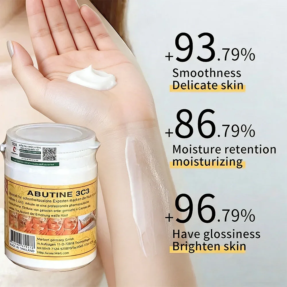 Abutine 3C3 Crema per la cura della pelle tedesca di grado salone 250 g |   Crema idratante schiarente viso e corpo per l'uso quotidiano