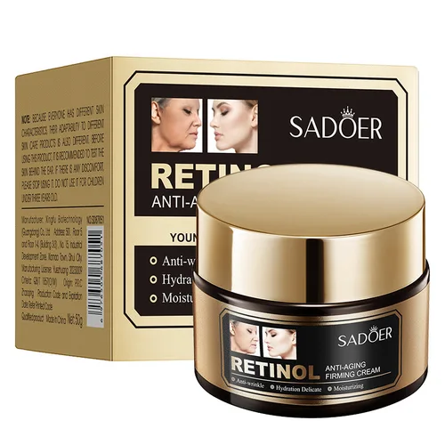 Crema hidratante facial Retinol antienvejecimiento, crema facial hidratante reafirmante, reparación rápida de arrugas, limpiador reafirmante, esencia para ojos, cuidado de la piel