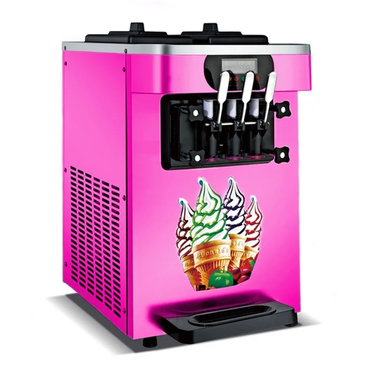 

Counter Top Commercial Ice Cream Machine for Sale With Three Flavors