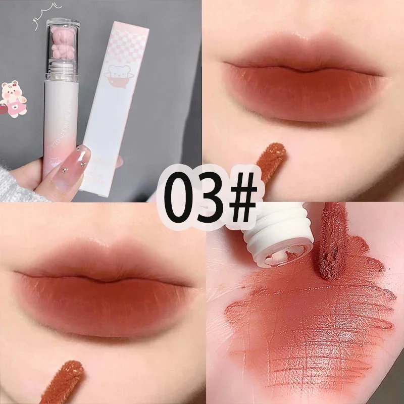 FLORTTE/MIKKO Lip Glaze Co Branded Milk Cake Lip Crème Blijvende Non Stick Cup Lip Modder Verhelderende Matte lippenstift Vrouwen Cosmetica