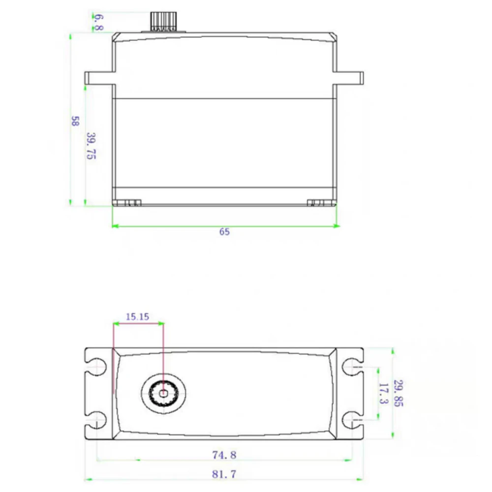 1/5 RC Car Servo 150KG 120KG 130KG 100KG Brushless Motor Servo 80KG Digital Servo For RC Car Boat Waterproof Metal Gear Servos view 6