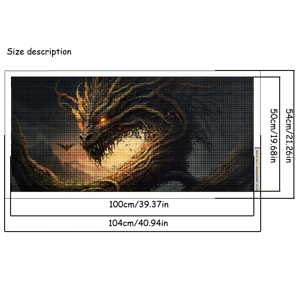 Fantasy Forest Dragon DIY Diamond Painting Norse Mythology Cross Stitch Kits New 2024 Mosaic Embroidery For Home Decor Gift