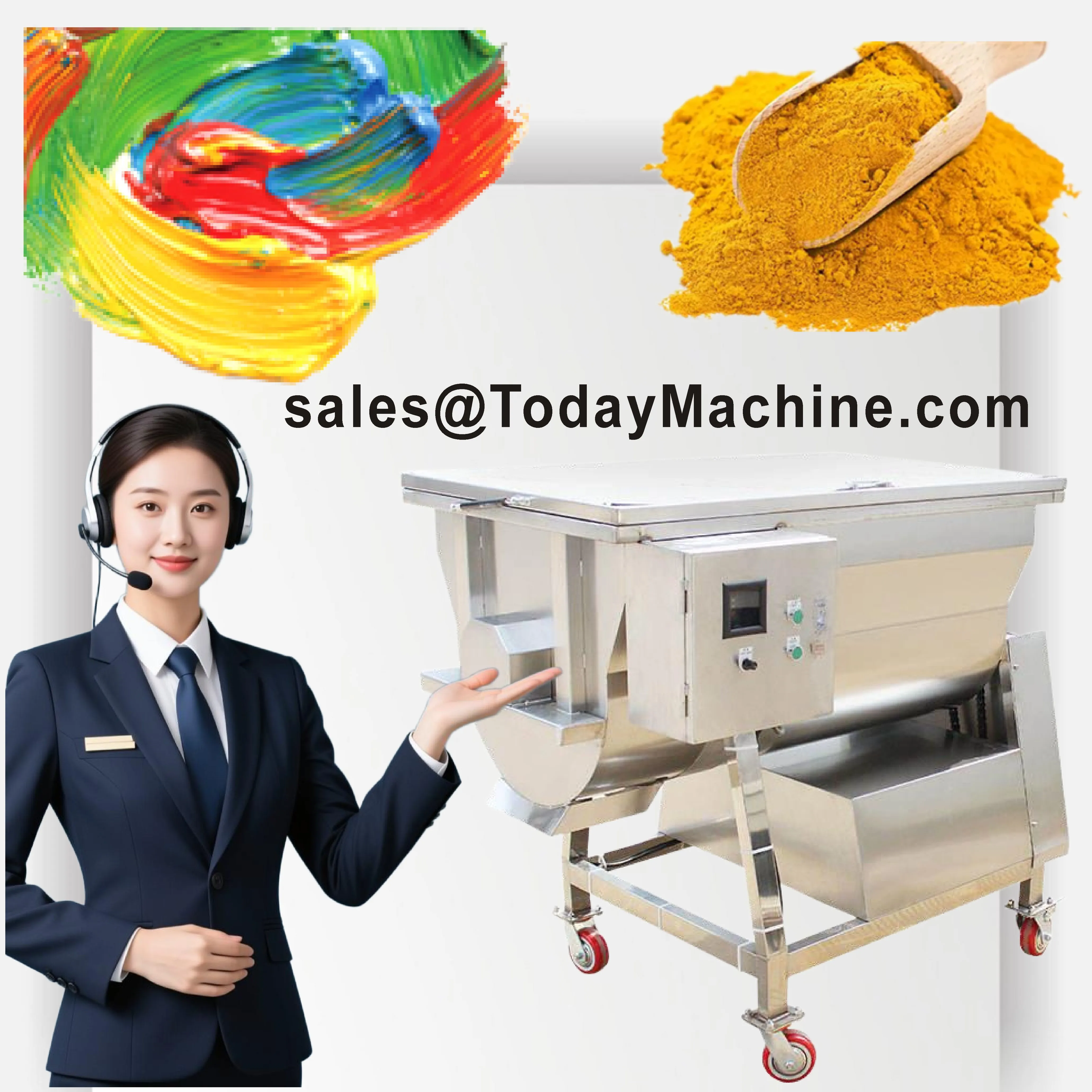 

Dry Chemical Food Powder for Double Helix Sheeter Blender with Ribbon Mixer Mixing Machine