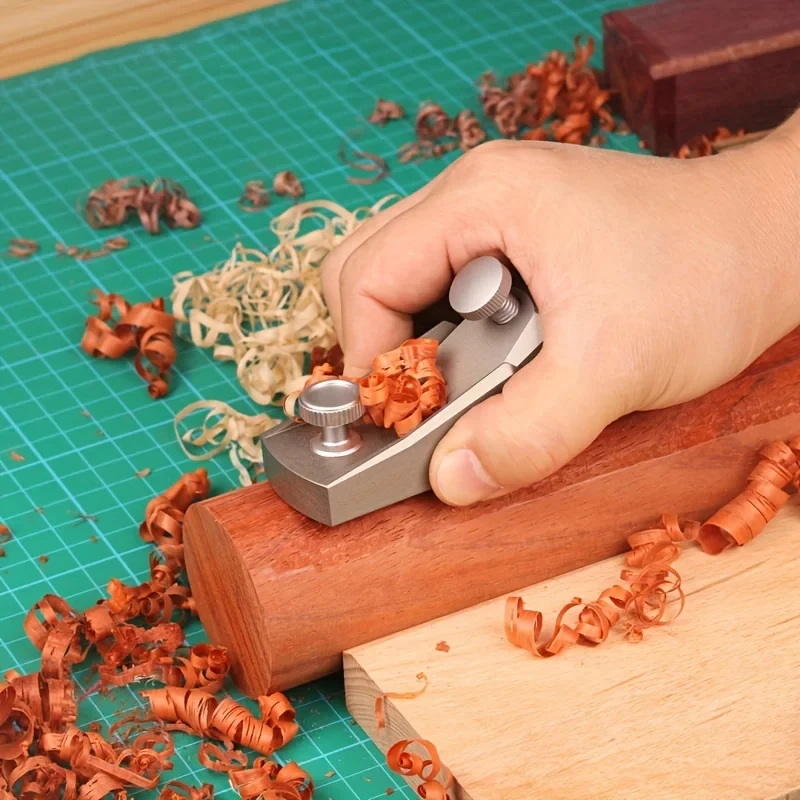 

Woodworking Planer Mini Aluminum Alloy Hand Planer DIY Carpenter Tools European Flat Plane Bottom Edge Wood Trimming Plane 1Pc