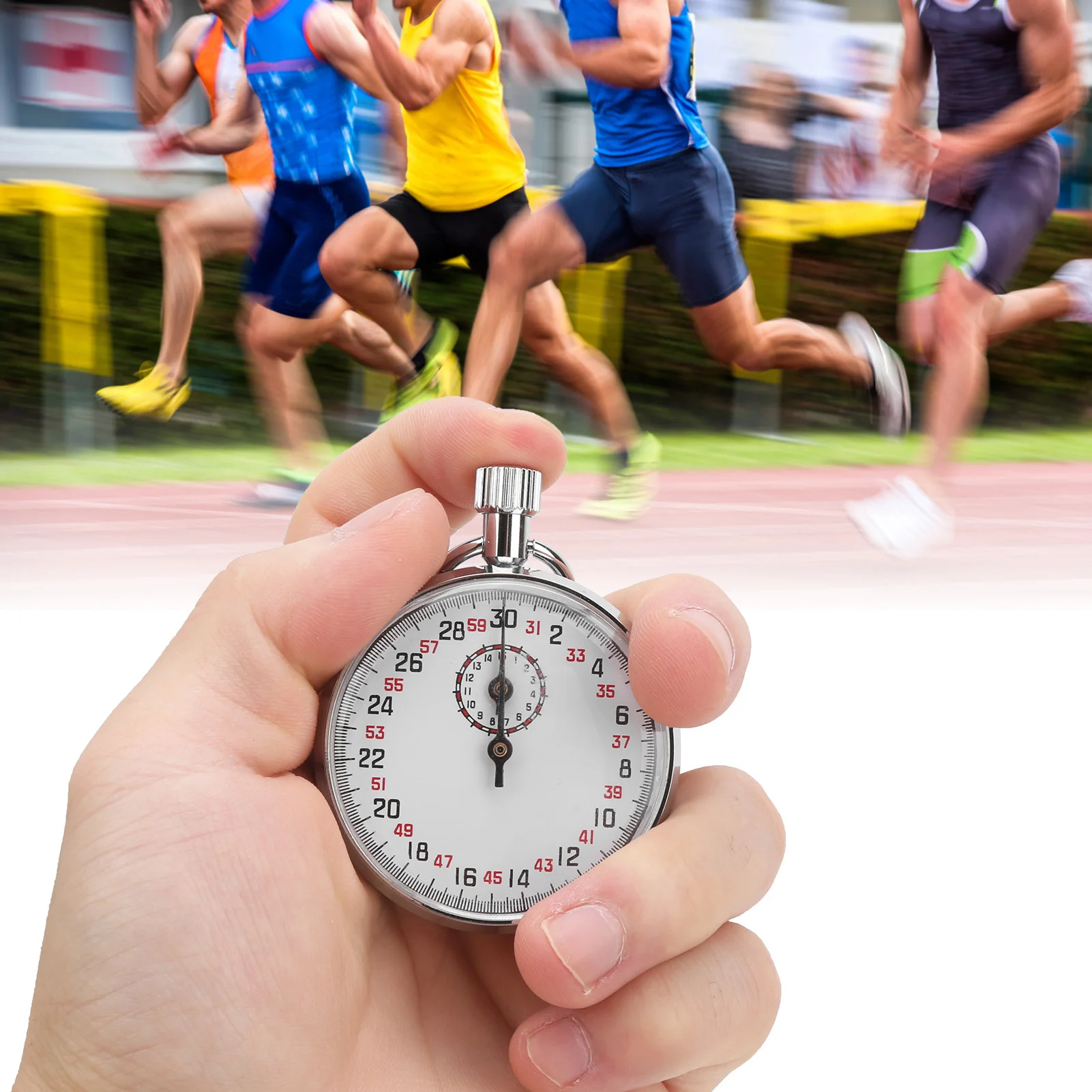 Mechanical Stopwatch Mechanical Stopwatch Round Sports Chronograph Running Timer Physics Teaching Equipment