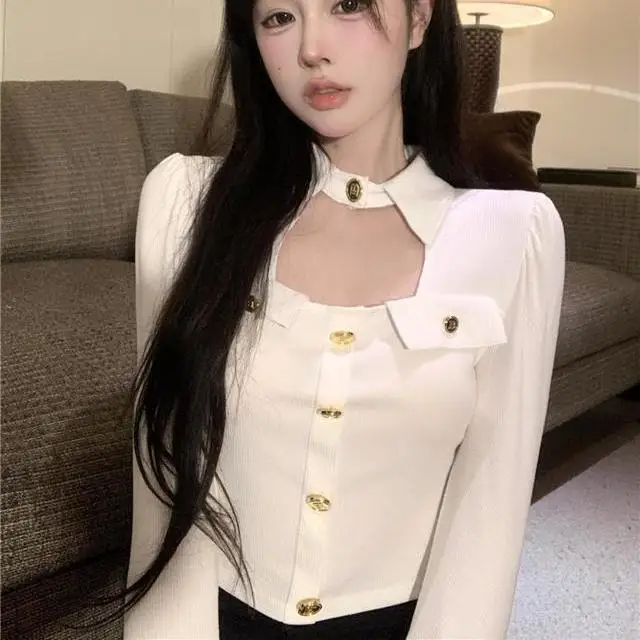 Y ネ ロング スリムフィット オルト ティルト 女性用セクシーな透かし彫りトップ カジュアル スレ ポリエステル繊維100% ヘンリーカラーデザイン