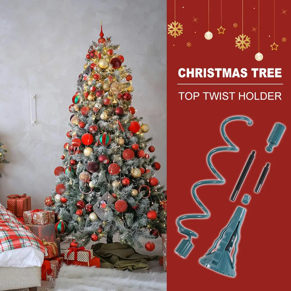 

Universal Design Christmas Tree Topper Stand Green Lightweight Tree Top Stand Rotating Design Adjustable Rotating Stand