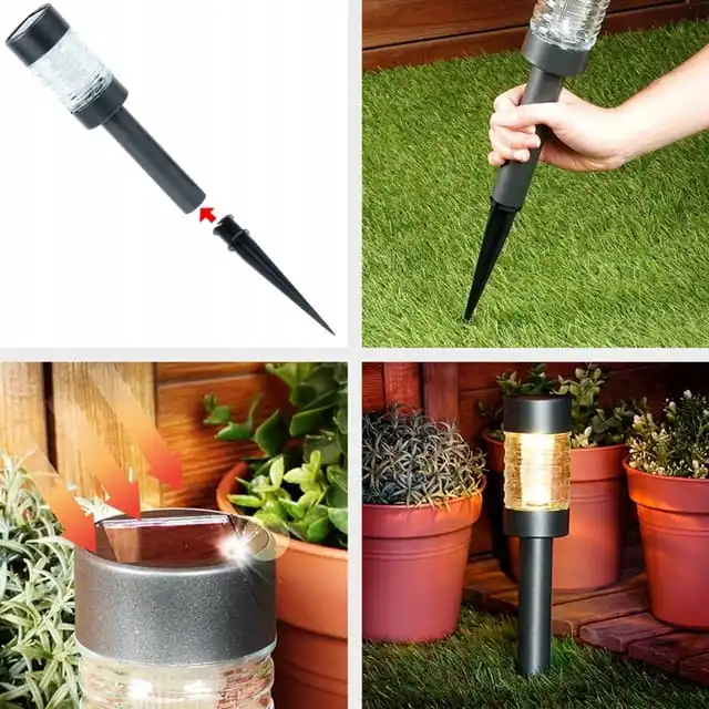 Picture 6: LED Solar Garden Lamp 2700-3000K Warm White Light Dusk Sensor