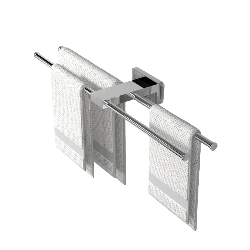 towel bar for bathroom,Stainless steel chrome plated minimalist style anti-corrosion and rust proof towel rod image 3
