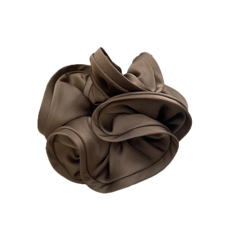 1 Buah Satin Sutra Ikat Rambut Wanita Elastis Karet Rambut Anak Perempuan Solid Ikat Rambut Ikat Rambut Tali Aksesori Rambut