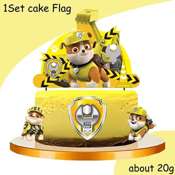 新款汪汪隊立大功生日裝飾狗狗毛毛一次性餐具杯盤桌布嬰兒派對兒童男女派對用品 6 最佳銷售 廢墟和船員 - №6