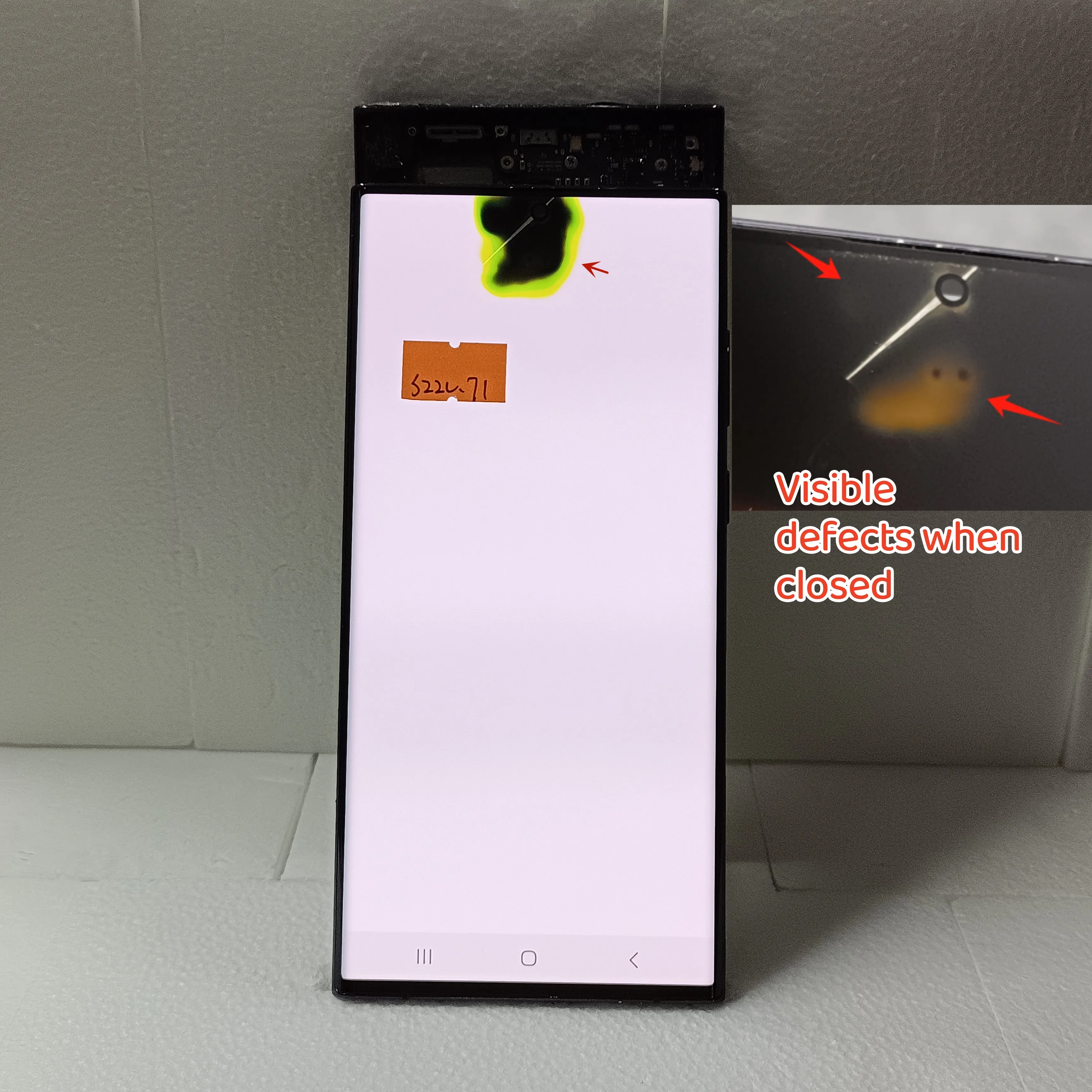 AMOLED S908 Display For Samsung Galaxy S22 Ultra 5G LCD S908B S908U Touch Screen No Frame For Galaxy S22Ultra LCD Replacement