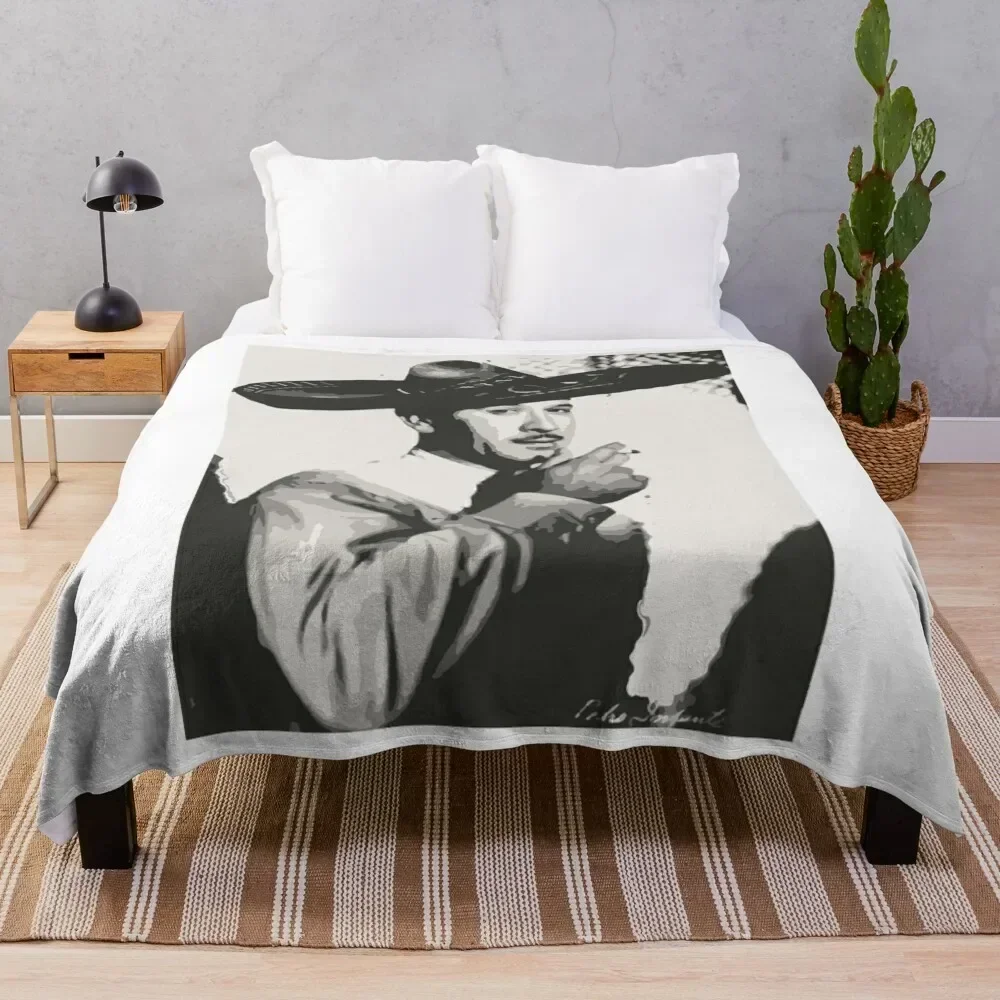 

Pedro-Infante Throw Blanket Outdoor Soft Blanket for Picnic Beach Camping