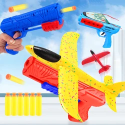 New Airplane Launcher Bubble Catapult With Plane Toy Funny Airplane Toys For Kids Plane Catapult Gun Shooting Game Birthday Gift