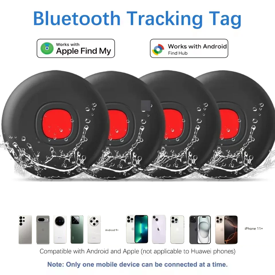 

New Mini Anti-loss Tracker for iOS or Android Tracking Smart Tag Locator work with iOS Find My or Google Find Hub App