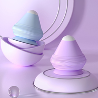 Electric Adsorption Type Fascia Ball Massager Multi-function Vibration Hot Compress Relaxation Suction Cup Silicone Ball