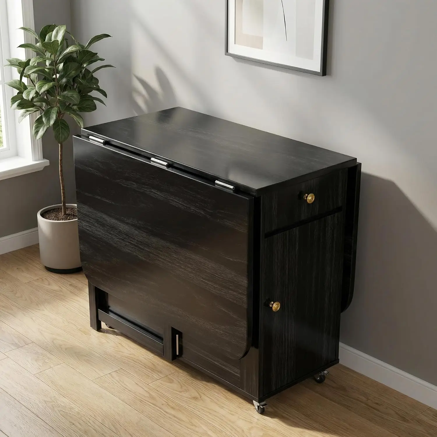Drop Leaf Folding Dining Table 51