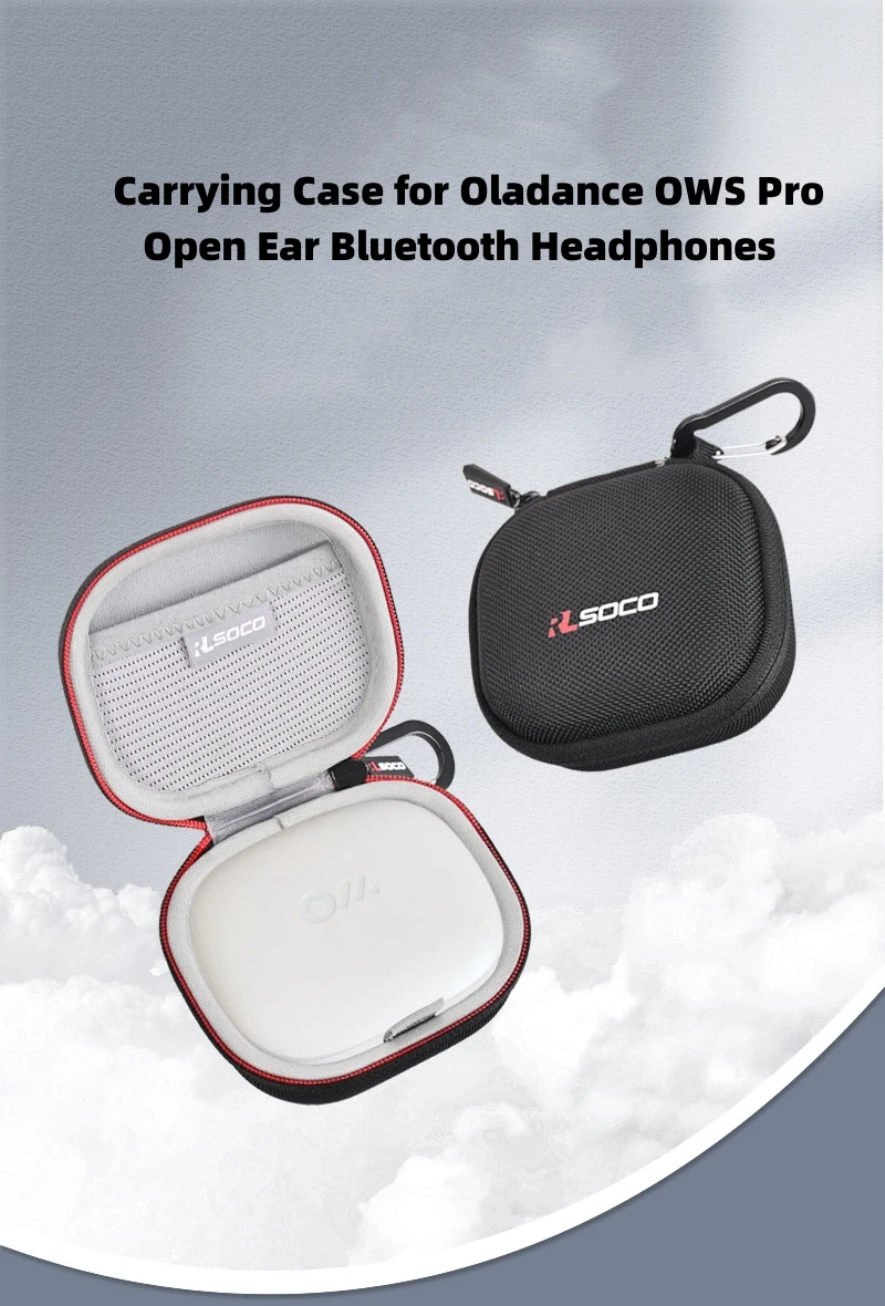 Carrying Case for Oladance OWS Pro Open Ear Bluetooth Headphones, Hard Case Full Body Anti-Scratch Shockproof Protective Cover