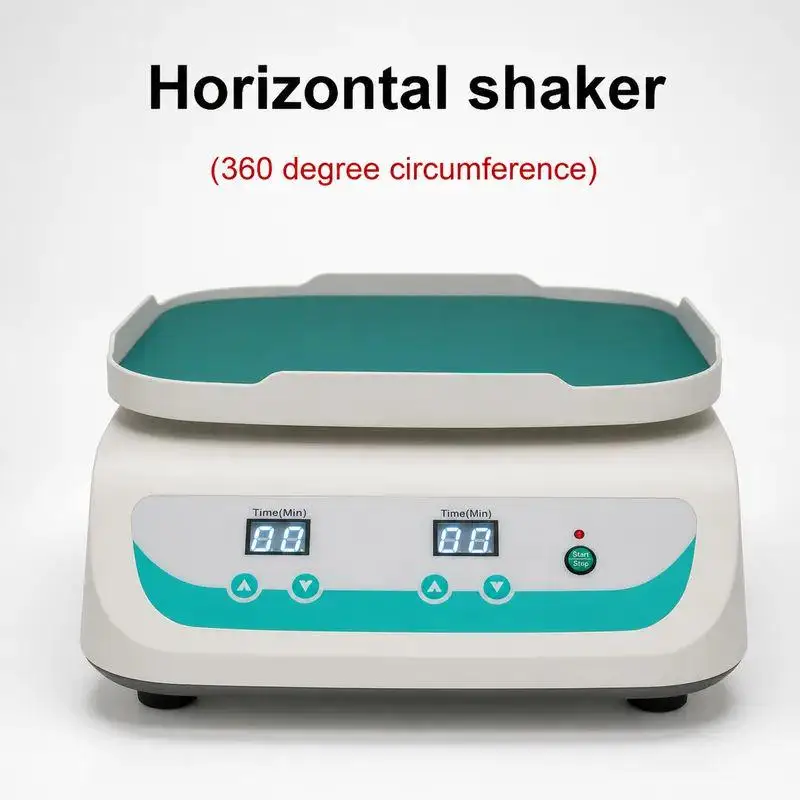 360° Circumference Rotary Shaker, Lab Horizontal Oscillator Mixer with Adjustable Speed for Beaker Flask & Bottle