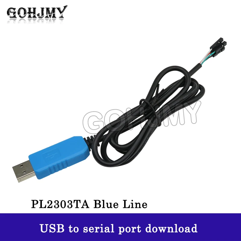 Blue PL2303TA/GL download cable USB to TTL RS232 module upgrade module USB to serial port download GOHJMY