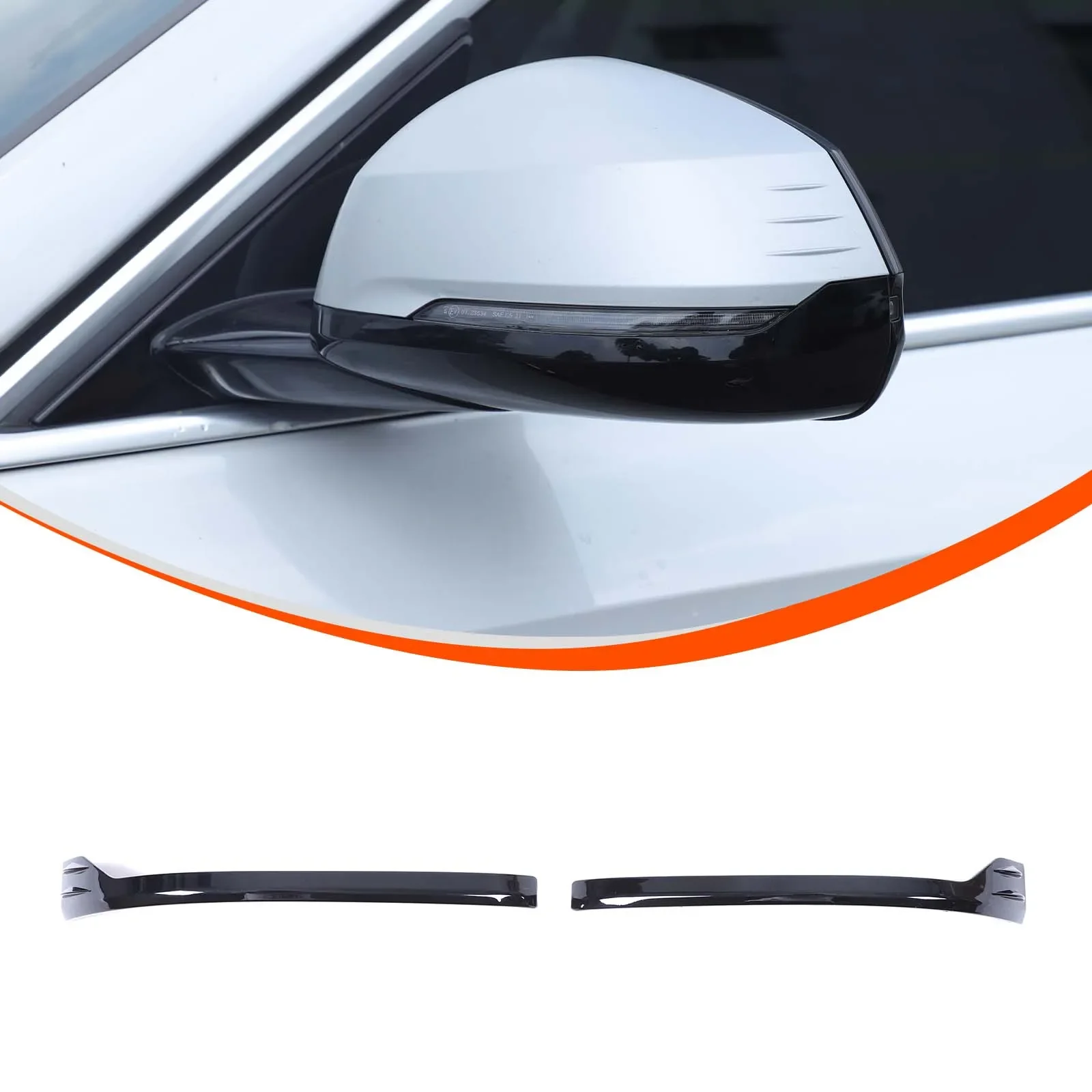 

For BMW X1 iX1 U10 U11 2023+ Car Side Door Rear View Mirror Cover Trim Strips ABS Auto Accessories LHD