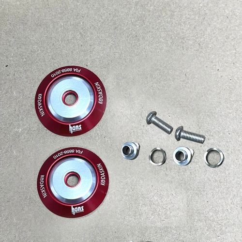 Imagen 2 del producto Para ARAI GP3 GP6 GP7 SK6S Bell OMP RS7-K/HP7 HANS cubierta de hebilla cubiertas decorativas izquierda derecha tornillo