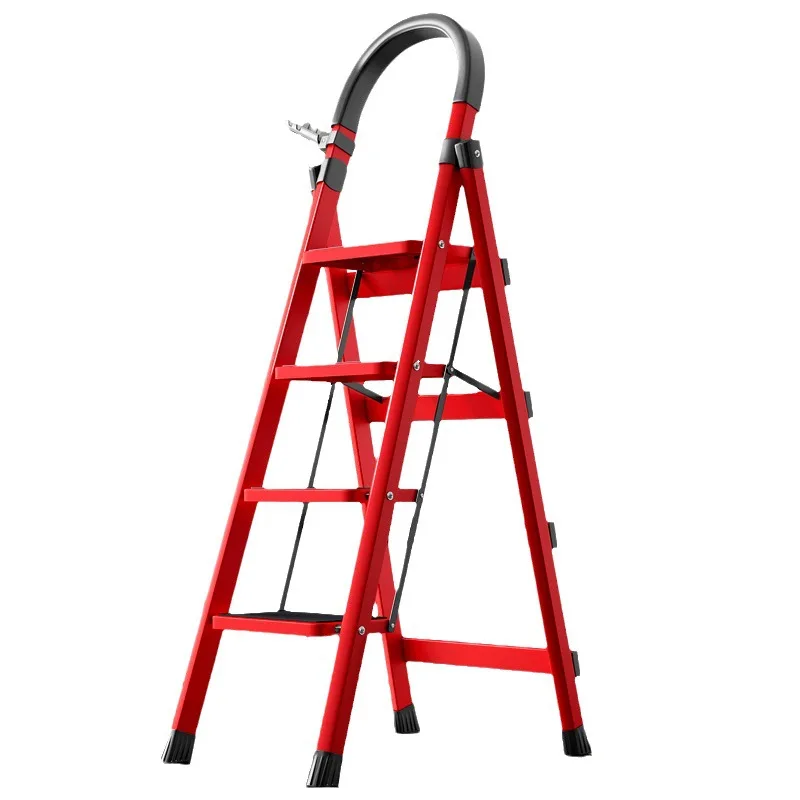 

Ladder Household Folding Telescopic Indoor Staircase Herringbone Ladder Multifunctional Thickened Lifting Stainless Steel Five-s