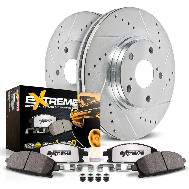 K2083-36 Rear Z36 Truck nd Slotted Brake Rotors For Escalade  Chevy Silverado 1500 Suburban 1500 Tahoe| Sierra 1500 Yukon 6 Lug