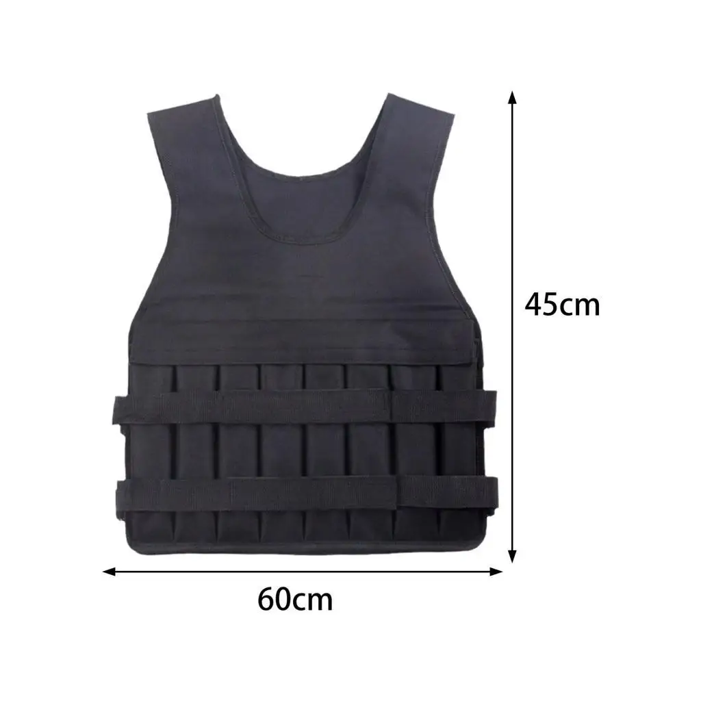 Loading Vest Weighted Vest Weightloading Max Loading 3kg 8 Pockets Gym Weight Heavy Duty Boxing Waistcoat Body Weight Vest