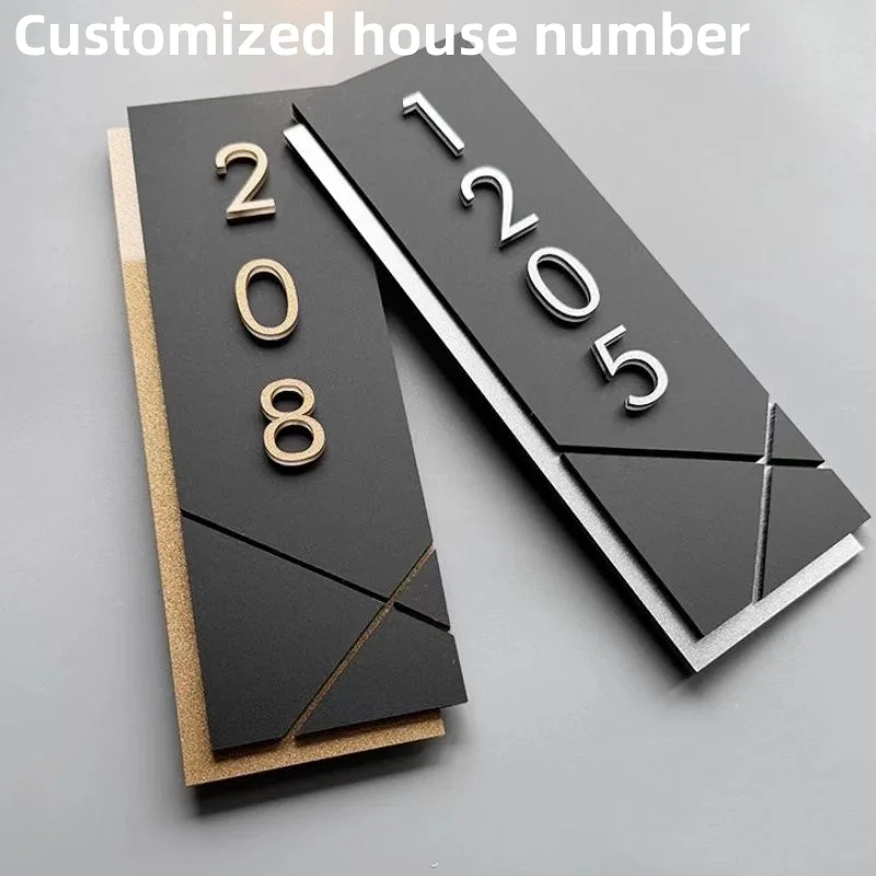 الاكريليك لوحات الباب الحديثة متجر تسجيل رقم شخصي مخصص لمكتب المنزل الشقق مطعم فندق مقهى بار لوحة ديكور المنزل