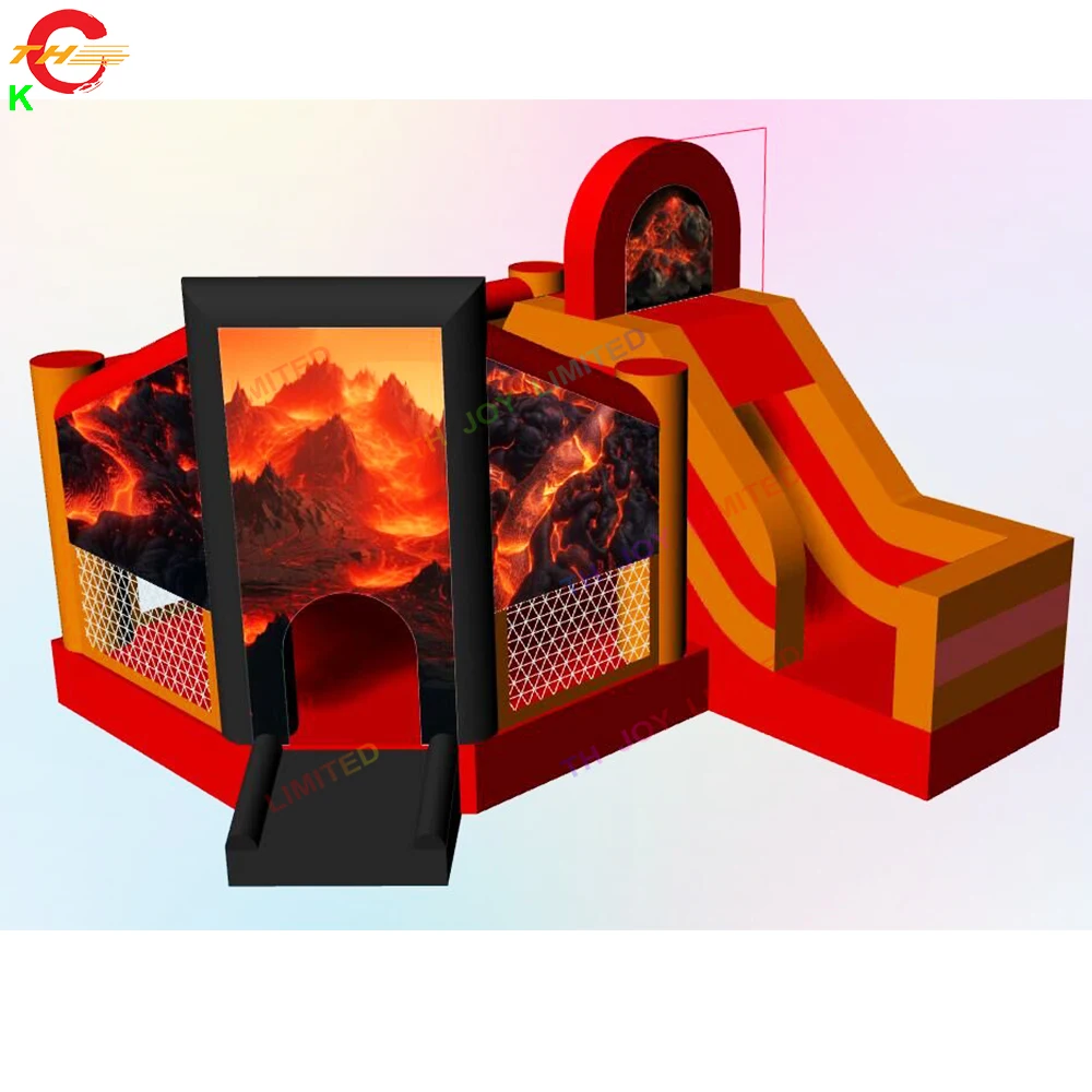 Maglione gonfiabile Moonwalk dell'aria gonfiabile della telone del PVC commerciale del buttafuori gonfiabile della scivolo di Halloween della nave veloce per i bambini