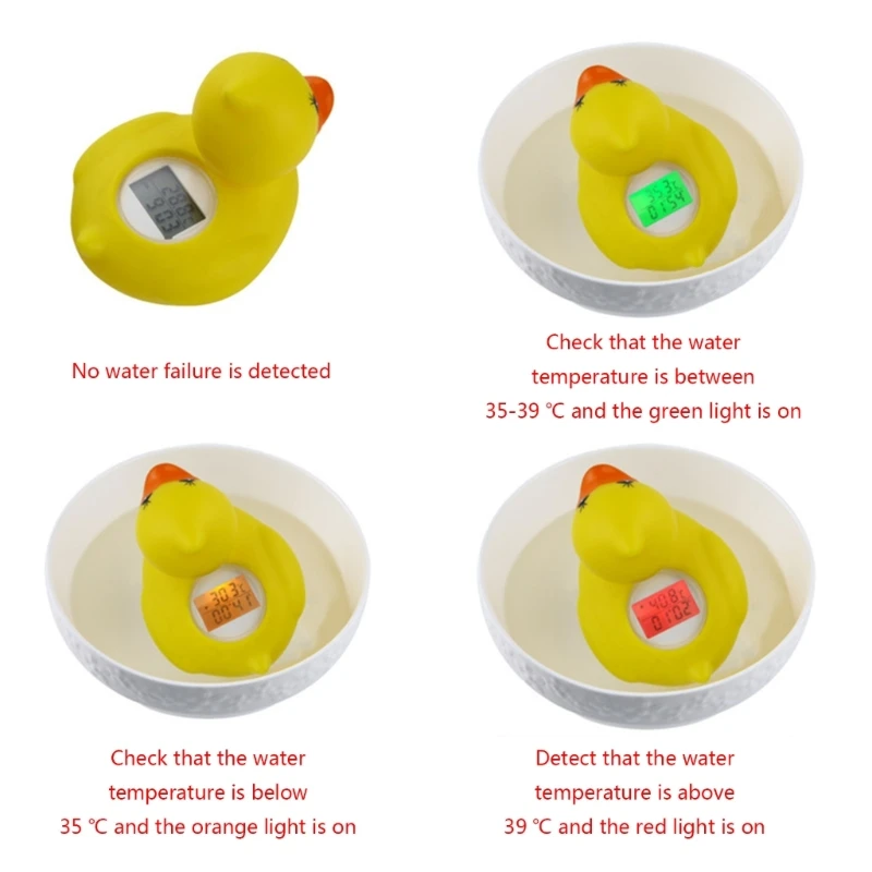 ipiip Newborn Babies Digital Water Thermometer with LED Display Temperature Warning