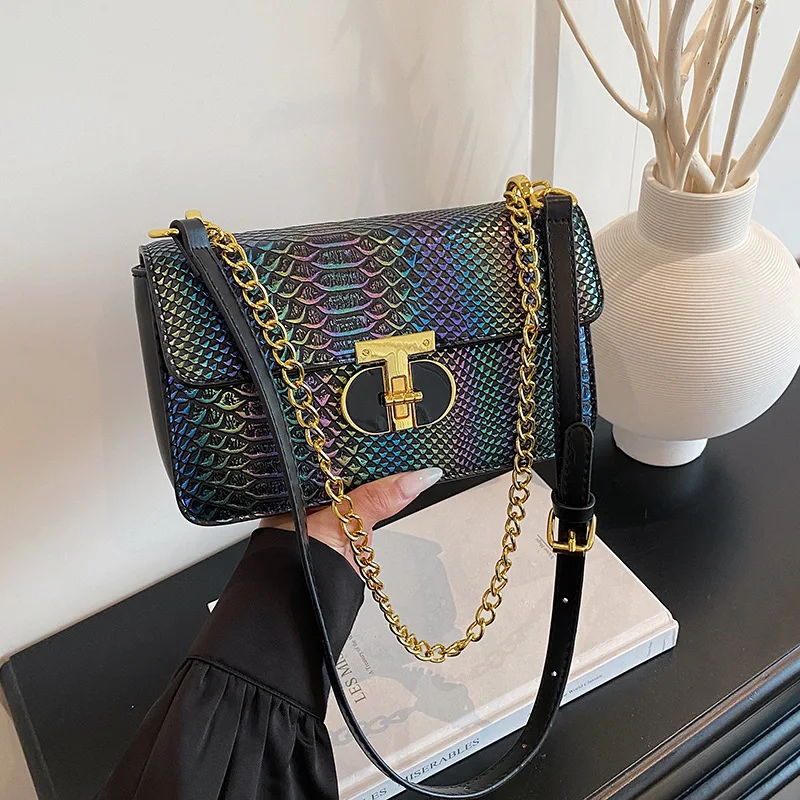 

2025 New Women's Vintage Chain Strap Crossbody Bag, Chic Adjustable Shoulder Purse, Versatile Small Bag for Work & Dating