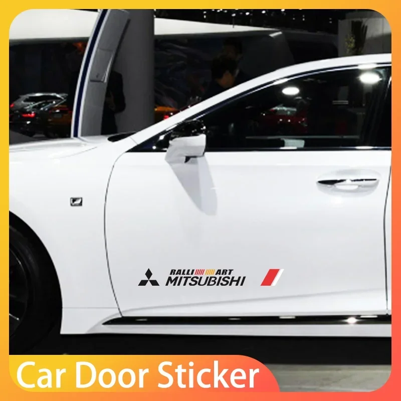 

Car Side Door Sticker Badge Decal Decoration Auto Accessories For Mitsubishi Motors Metal Label Sticker Label Emblem Chrome