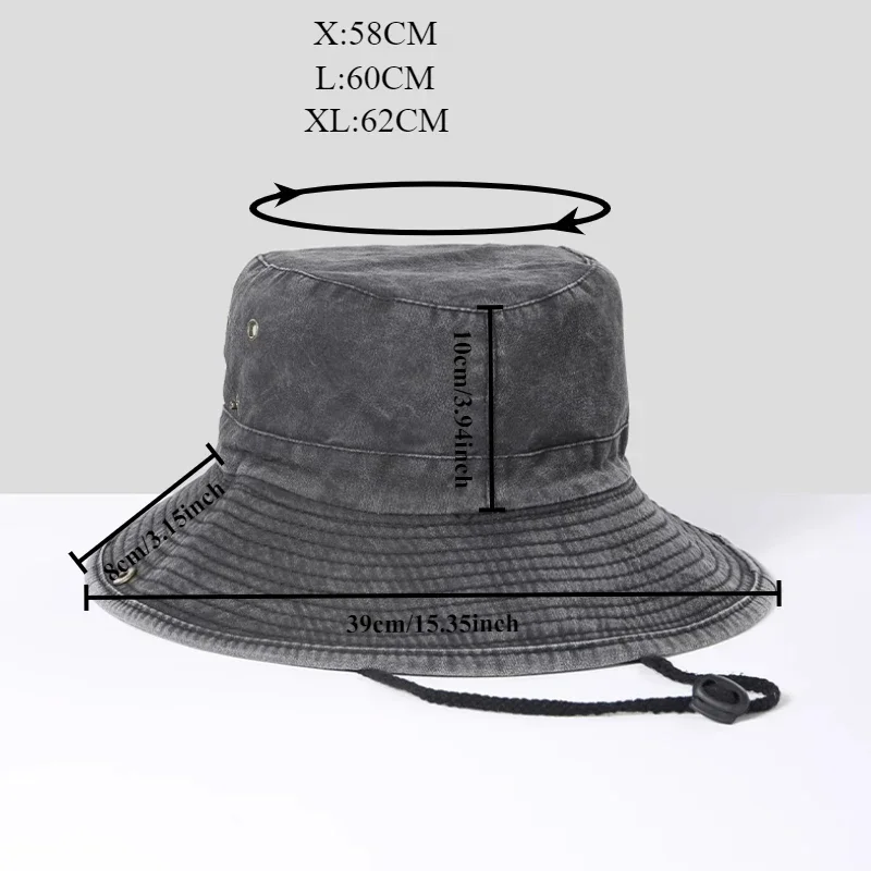 Big Size Do Old Large Eaves Bucket Hat Men Women Outdoor  display picture 3