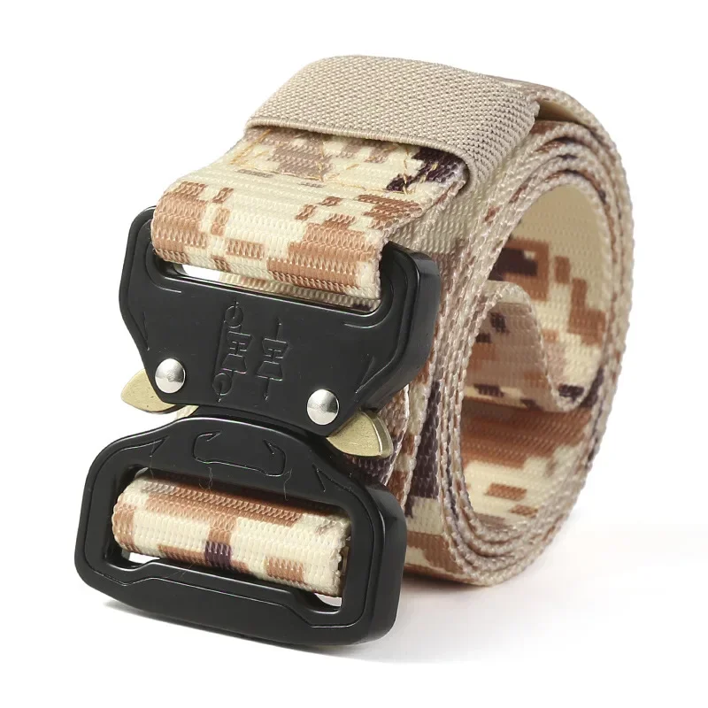 Men\'s - Belt Multifunctional Buckle Nylon Belt Marine Canvas Belt Metal Buckle Outdoor Hunting Camouflage Belts for Men