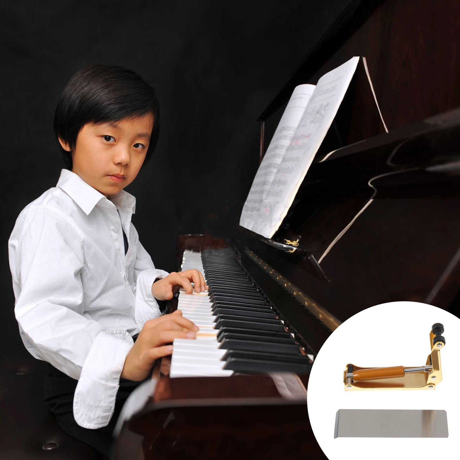 

1 pc Cover Buffer Safety Device Anti Pinch Accessory Slow Closing Device Keyboard Cover Descend Control Durable Piano Retarder