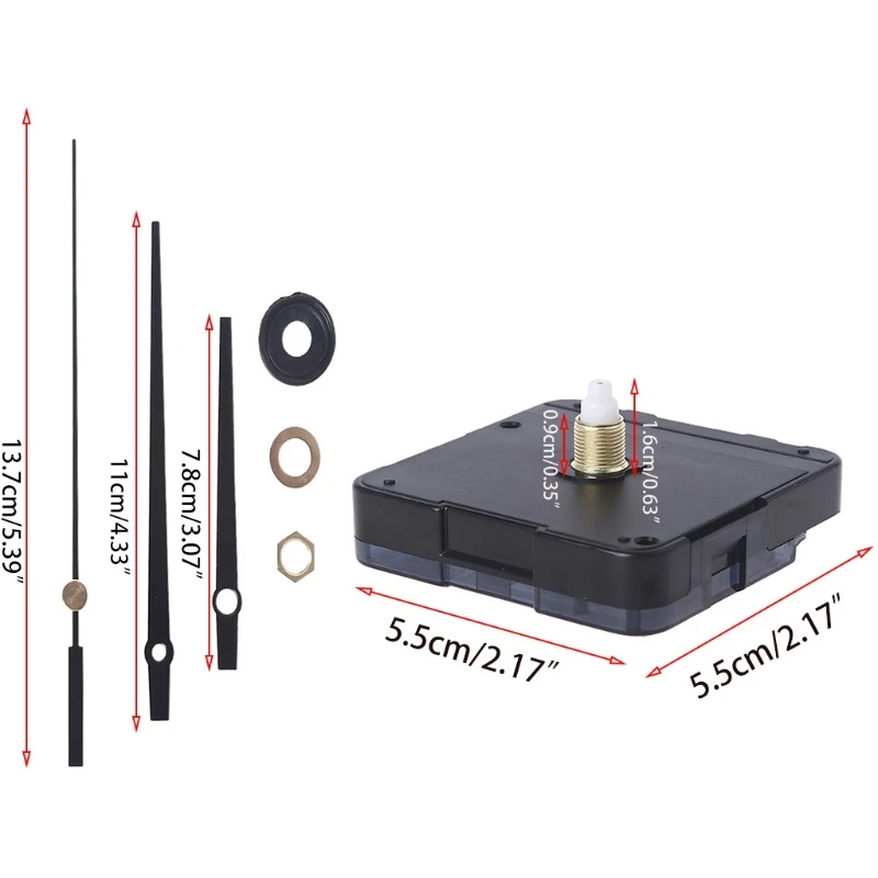 Wall Clock Motor Movement Mechanisms Silent Battery Powered DIY Repair