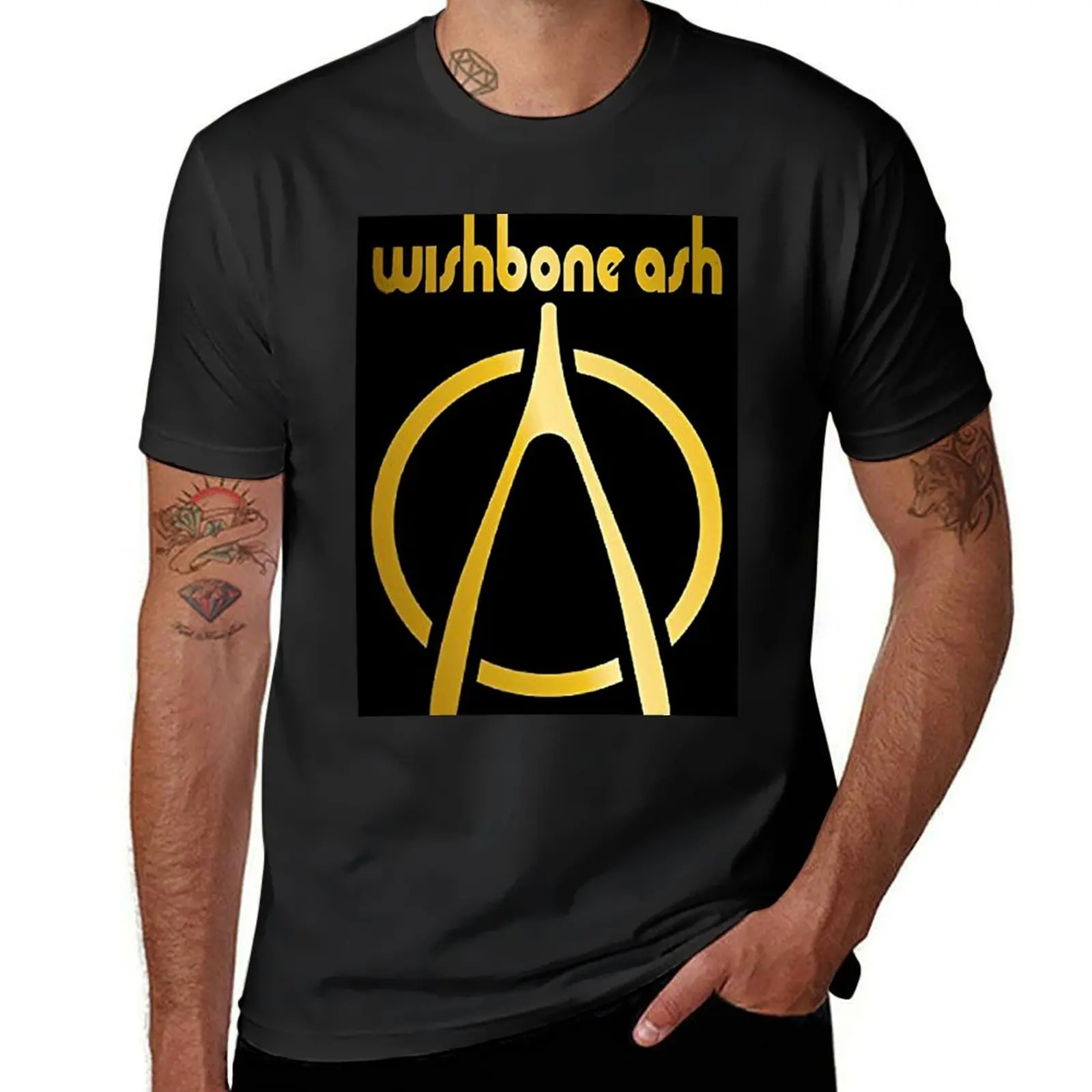 

Logo Wishbone Ash Music T-Shirt cute tops hippie clothes mens t shirts casual stylish