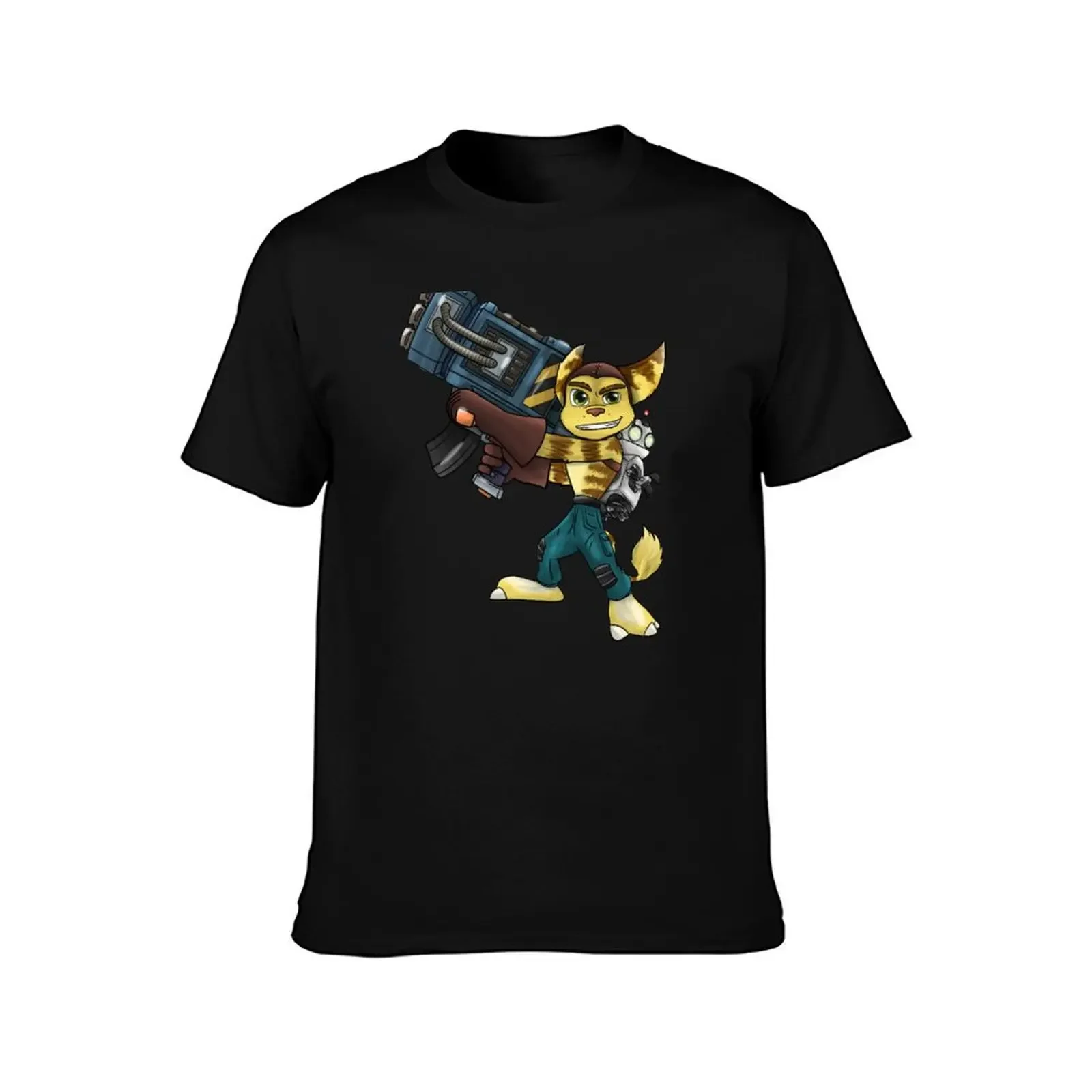 Ratchet and Clank 2002 R.Y.N.O T-Shirt cute tops vintage anime shirt animal prinfor boys cotton graphic tees men t shirts